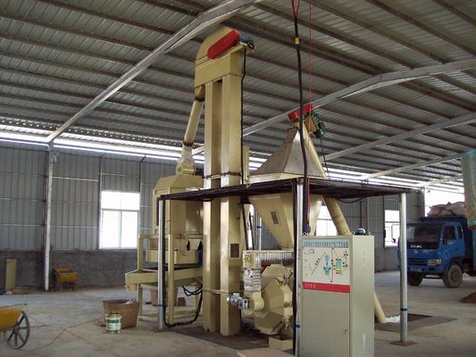 CER riemengetriebene Biomasse-Stroh-Reis-Hülse-hölzerne Kugel-Linie mit Mühle - Kühlvorrichtung HKJ35M
